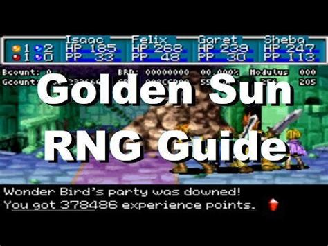 rng golden sun|golden sun level guide.